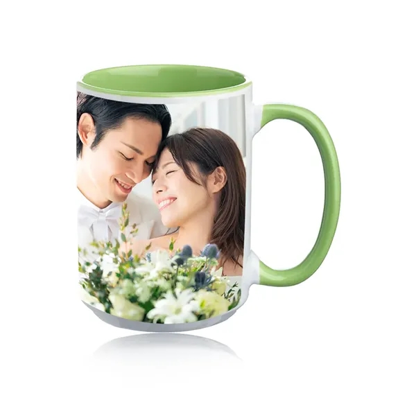15 oz. Glossy Two-Tone Custom Photo Mug - 15 oz. Glossy Two-Tone Custom Photo Mug - Image 7 of 8