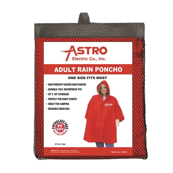 Slicker Deluxe Adult Rain Poncho - Slicker Deluxe Adult Rain Poncho - Image 15 of 15