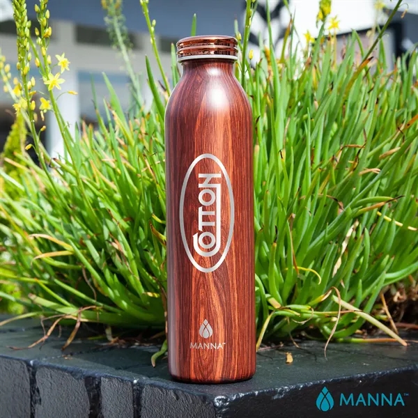 Manna™ 20 oz. Retro Stainless Steel Water Bottle - Manna™ 20 oz. Retro Stainless Steel Water Bottle - Image 7 of 15