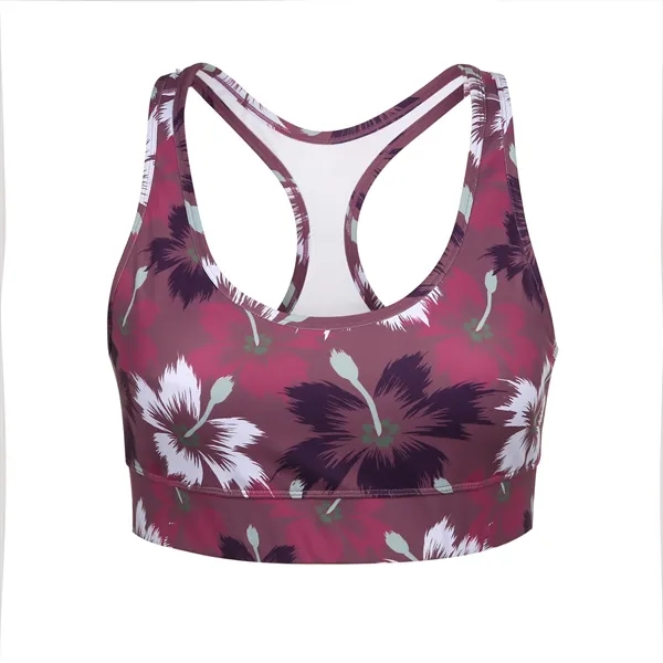 Women's Padded Racerback Workout Sports Bra - Women's Padded Racerback Workout Sports Bra - Image 6 of 6