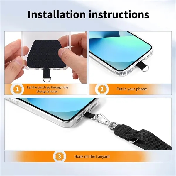 Universal Cell Phone Lanyard Adjustable Neck Strap Patches - Universal Cell Phone Lanyard Adjustable Neck Strap Patches - Image 2 of 5