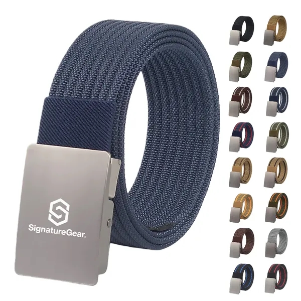 Tactical Nylon Belt Automatic Buckle Adjustable Mens - Tactical Nylon Belt Automatic Buckle Adjustable Mens - Image 0 of 56