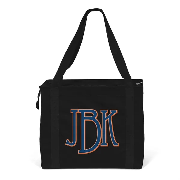Jeremy™ - Deluxe Canvas Zipper-Close Tote - ColorVista - Jeremy™ - Deluxe Canvas Zipper-Close Tote - ColorVista - Image 1 of 7