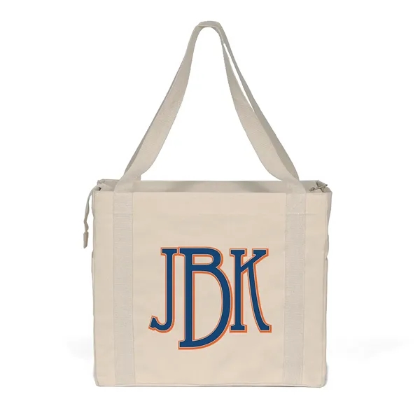 Jeremy™ - Deluxe Canvas Zipper-Close Tote - ColorVista - Jeremy™ - Deluxe Canvas Zipper-Close Tote - ColorVista - Image 0 of 7