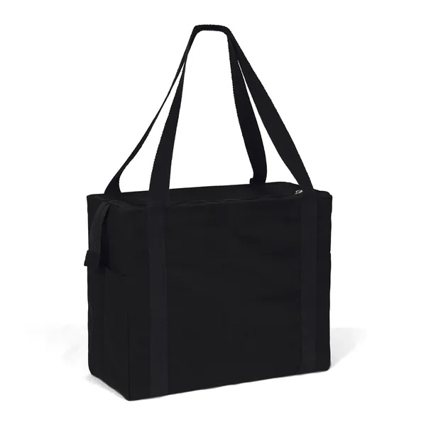 Jeremy™ - Deluxe Canvas Zipper-Close Tote - ColorVista - Jeremy™ - Deluxe Canvas Zipper-Close Tote - ColorVista - Image 5 of 7