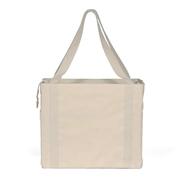 Jeremy™ - Deluxe Canvas Zipper-Close Tote - ColorVista - Jeremy™ - Deluxe Canvas Zipper-Close Tote - ColorVista - Image 6 of 7