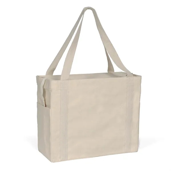 Jeremy™ - Deluxe Canvas Zipper-Close Tote - ColorVista - Jeremy™ - Deluxe Canvas Zipper-Close Tote - ColorVista - Image 7 of 7