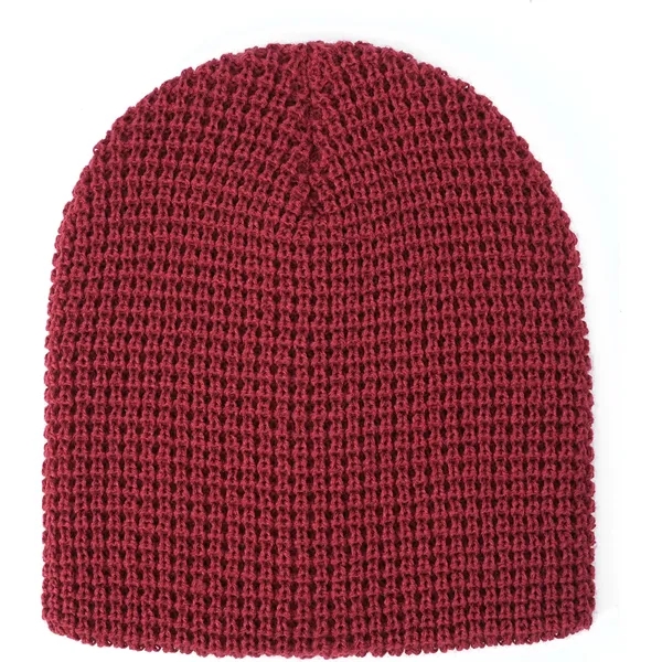 Wholesale Unisex Waffle Knit Beanie - Wholesale Unisex Waffle Knit Beanie - Image 3 of 5