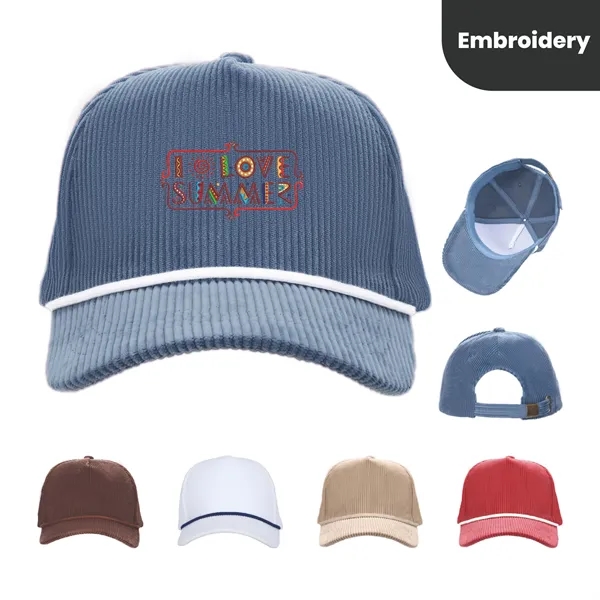 Customized 5 Panel Sports Cap Brass Buckle - Customized 5 Panel Sports Cap Brass Buckle - Image 0 of 5