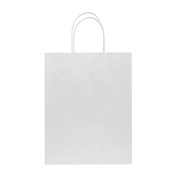 J- Fold White Kraft Shopping Bag - J- Fold White Kraft Shopping Bag - Image 2 of 2