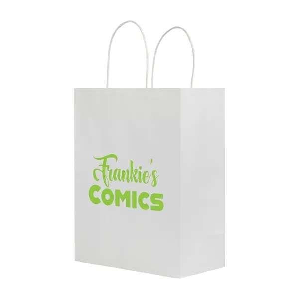 J- Fold White Kraft Shopping Bag - J- Fold White Kraft Shopping Bag - Image 1 of 2