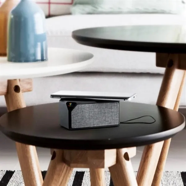 Desktop Bluetooth Speaker with Builtin Wireless Charging Pad - Desktop Bluetooth Speaker with Builtin Wireless Charging Pad - Image 4 of 4