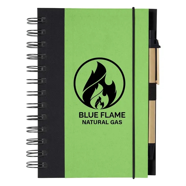 ECO-INSPIRED SPIRAL NOTEBOOK & PEN