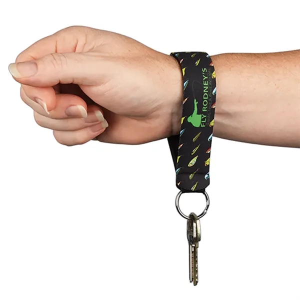 Neoprene Wristband With Key Ring - Neoprene Wristband With Key Ring - Image 2 of 6