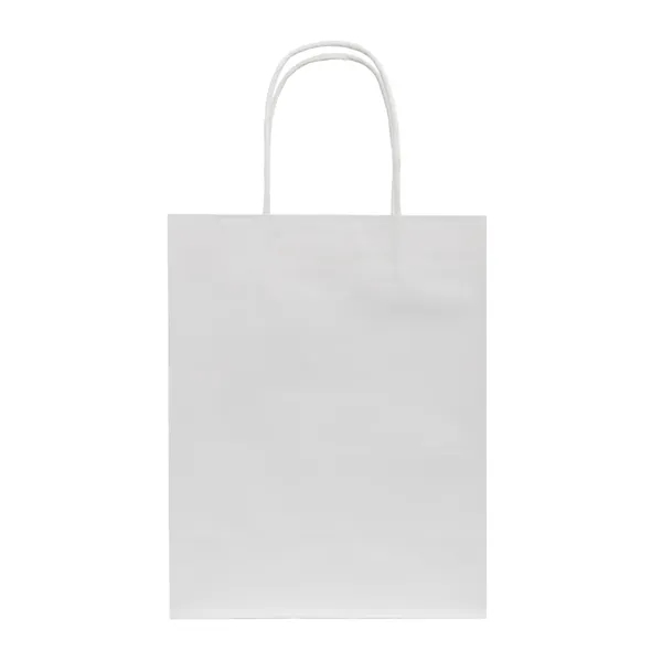 J- Fold White Kraft Shopping Bag - J- Fold White Kraft Shopping Bag - Image 2 of 2