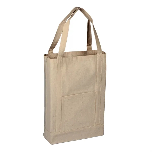 Two-Tone Canvas Deluxe Tote 14" x 16" x 4" Gusset Bag - Two-Tone Canvas Deluxe Tote 14" x 16" x 4" Gusset Bag - Image 7 of 11