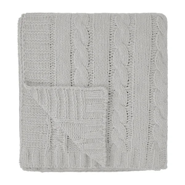 Cable Knit rPET Chenille Blanket - Cable Knit rPET Chenille Blanket - Image 8 of 9