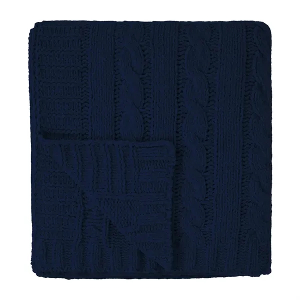 Cable Knit rPET Chenille Blanket - Cable Knit rPET Chenille Blanket - Image 9 of 9