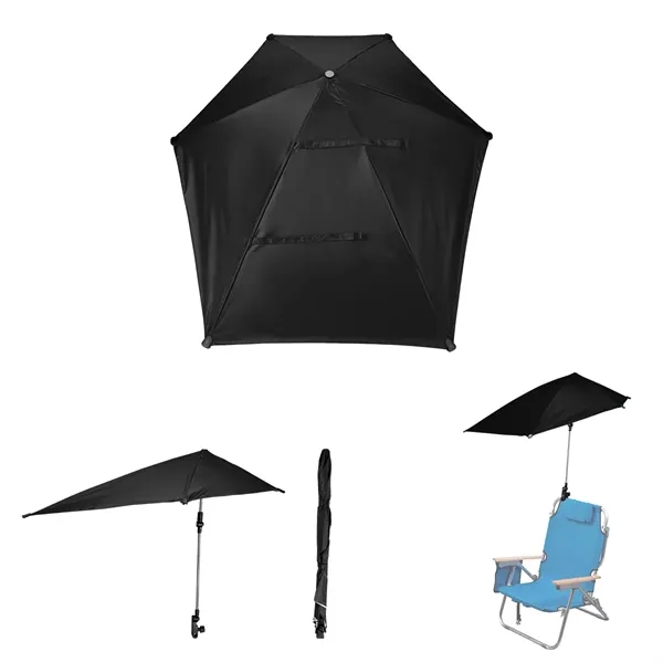 Custom 50" Arc SPF 50 Chair Umbrella With 100% rPET Canopy