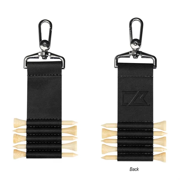 Custom Cutter & Buck® rPET And Bamboo Golf Tee Set Keychain