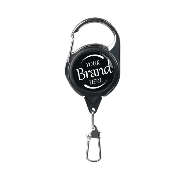 Telescopic Keychain Badge Reel Carabiner - Telescopic Keychain Badge Reel Carabiner - Image 0 of 2