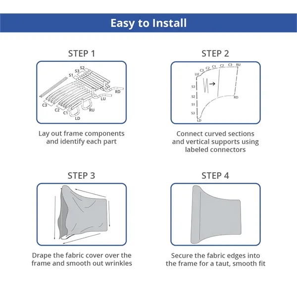 Curve Pillow Case Backdrop Single Sided Package (10Ft x 8Ft) - Curve Pillow Case Backdrop Single Sided Package (10Ft x 8Ft) - Image 4 of 6