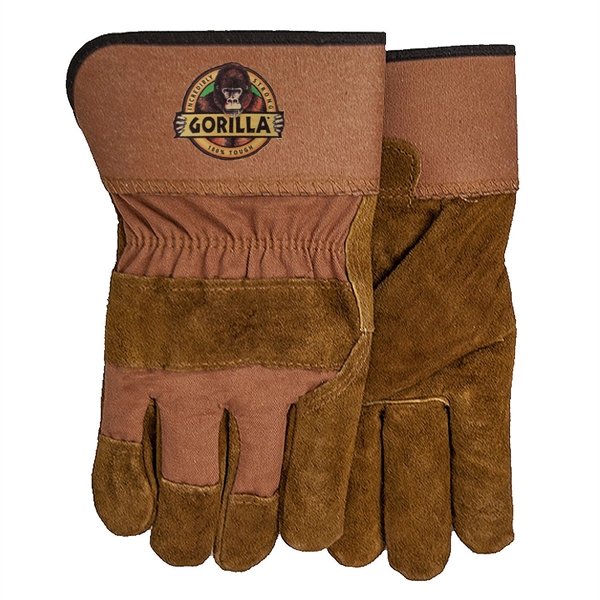 Brown Suede Work Gloves - Brown Suede Work Gloves - Image 1 of 2