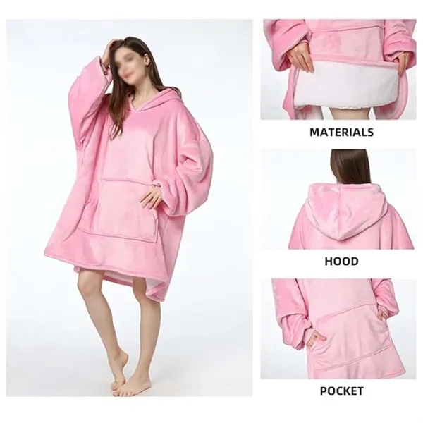 Wearable Blanket Hoodie - Wearable Blanket Hoodie - Image 1 of 3