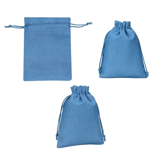 5.5"x4" Burlap Drawstring Bags Small Gift Pouch - 5.5"x4" Burlap Drawstring Bags Small Gift Pouch - Image 2 of 4