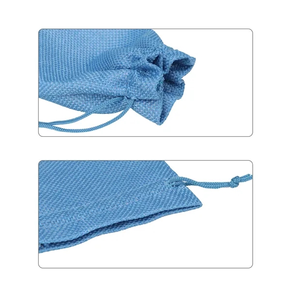 5.5"x4" Burlap Drawstring Bags Small Gift Pouch - 5.5"x4" Burlap Drawstring Bags Small Gift Pouch - Image 3 of 4