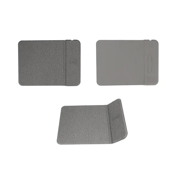 2 in 1 10W Wireless Charging Mouse Pad Phone Stand - 2 in 1 10W Wireless Charging Mouse Pad Phone Stand - Image 2 of 4