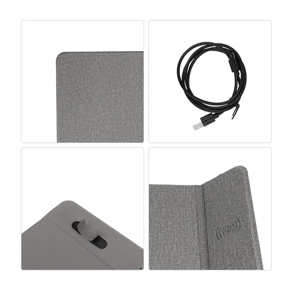 2 in 1 10W Wireless Charging Mouse Pad Phone Stand - 2 in 1 10W Wireless Charging Mouse Pad Phone Stand - Image 3 of 4