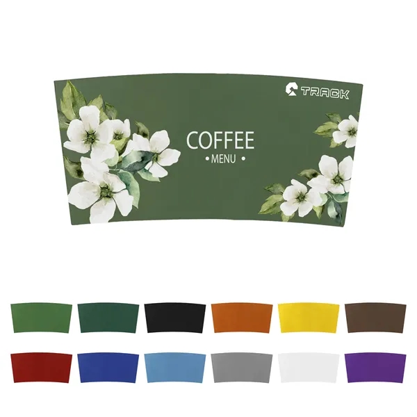 Full Color Disposable Kraft Coffee Cup Sleeve - Full Color Disposable Kraft Coffee Cup Sleeve - Image 0 of 4