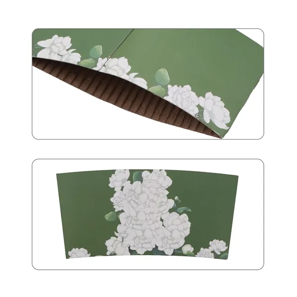 Full Color Disposable Kraft Coffee Cup Sleeve - Full Color Disposable Kraft Coffee Cup Sleeve - Image 3 of 4