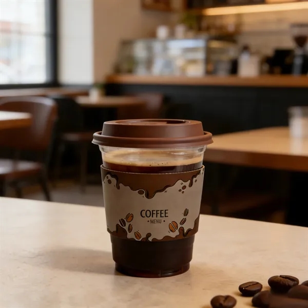 Full Color Disposable Kraft Coffee Cup Sleeve - Full Color Disposable Kraft Coffee Cup Sleeve - Image 4 of 4