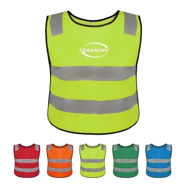 High Visibility Kids Reflective Safety Vest - High Visibility Kids Reflective Safety Vest - Image 0 of 4