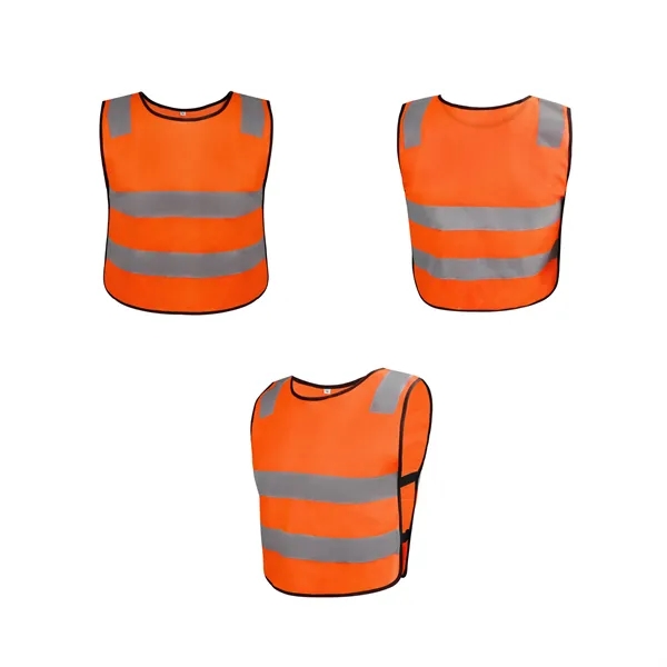 High Visibility Kids Reflective Safety Vest - High Visibility Kids Reflective Safety Vest - Image 3 of 4