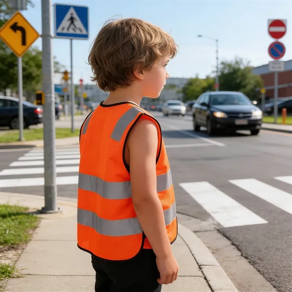 High Visibility Kids Reflective Safety Vest - High Visibility Kids Reflective Safety Vest - Image 4 of 4