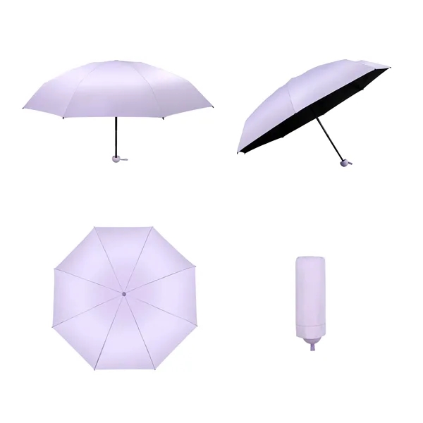 41" Arc Portable Mini 5 Fold Capsule Umbrella With Pouch - 41" Arc Portable Mini 5 Fold Capsule Umbrella With Pouch - Image 2 of 4