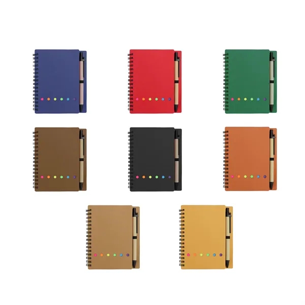 Mini Spiral Journal With Pen, Flags&Sticky Notes - Mini Spiral Journal With Pen, Flags&Sticky Notes - Image 1 of 4