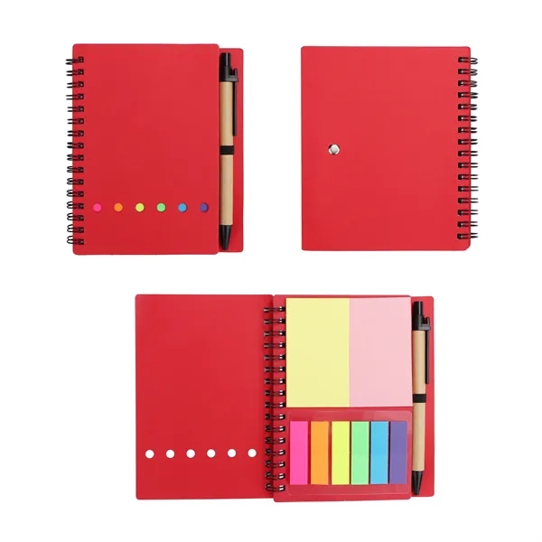 Mini Spiral Journal With Pen, Flags&Sticky Notes - Mini Spiral Journal With Pen, Flags&Sticky Notes - Image 2 of 4