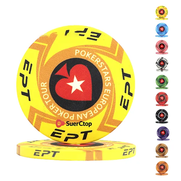 Custom Ceramic Poker Chip   39 MM