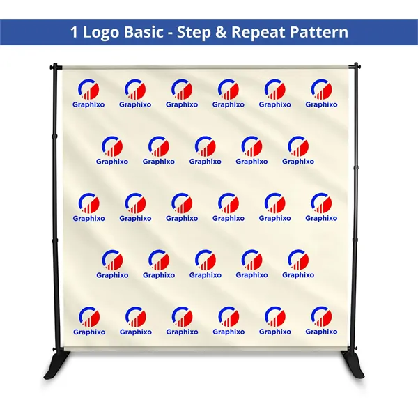 Step and Repeat Backdrop, Single Sided Package (8ft x 8ft) - Step and Repeat Backdrop, Single Sided Package (8ft x 8ft) - Image 3 of 14