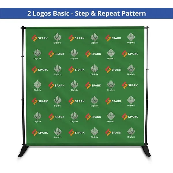 Step and Repeat Backdrop, Single Sided Package (8ft x 8ft) - Step and Repeat Backdrop, Single Sided Package (8ft x 8ft) - Image 5 of 14