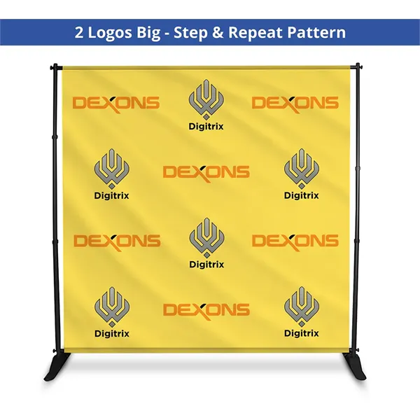 Step and Repeat Backdrop, Single Sided Package (8ft x 8ft) - Step and Repeat Backdrop, Single Sided Package (8ft x 8ft) - Image 6 of 14