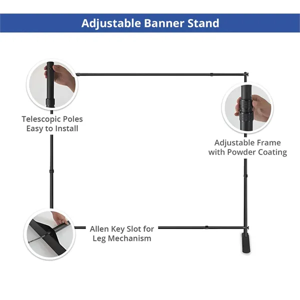 Step and Repeat Backdrop, Single Sided Package (8ft x 8ft) - Step and Repeat Backdrop, Single Sided Package (8ft x 8ft) - Image 12 of 14