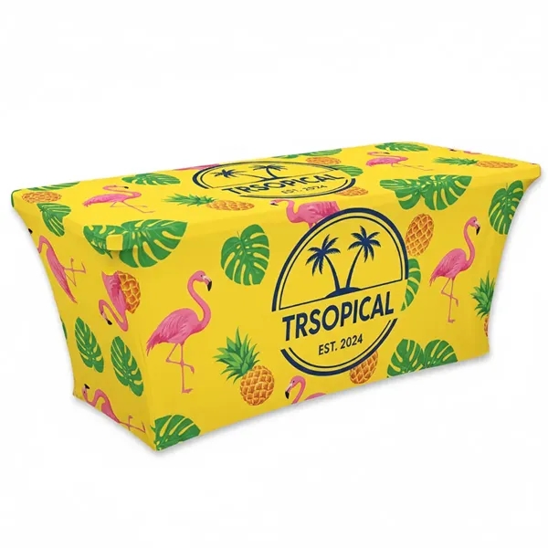 6' Standard Stretch Table Cover (Full Color Dye Sublimation) - 6' Standard Stretch Table Cover (Full Color Dye Sublimation) - Image 1 of 3