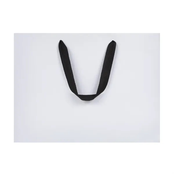 Ribbon Handle White Kraft Eurotote - Ribbon Handle White Kraft Eurotote - Image 1 of 2