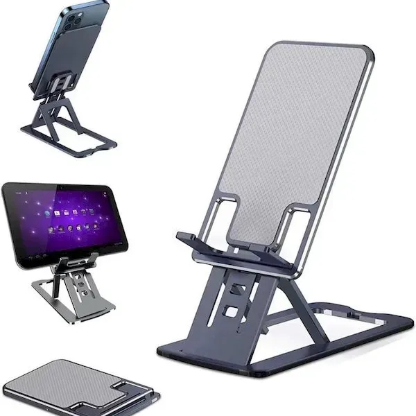 Cell Phone Stand for Desk Adjustable Foldable - Cell Phone Stand for Desk Adjustable Foldable - Image 0 of 3