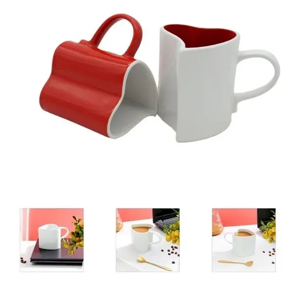 Custom 11oz Ceramic Heart Shape Mug - Custom 11oz Ceramic Heart Shape Mug - Image 0 of 3